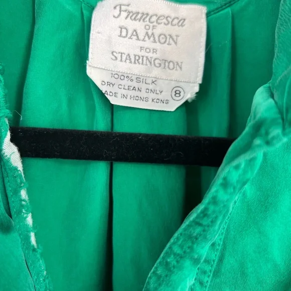 Francesca of Damon for Starlington VintageItalian Green silk Button-Up Dress  is available for purchase on au PAY Market - Imported Goods Online Store  Co.Ltd. | au PAY Market - Online Shopping Site